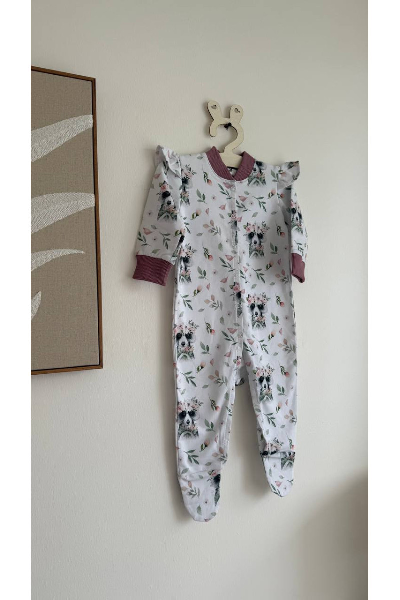 Pyjama Grenouillère bébé en coton 86 (12-18 mois)  imprimé Raccoon