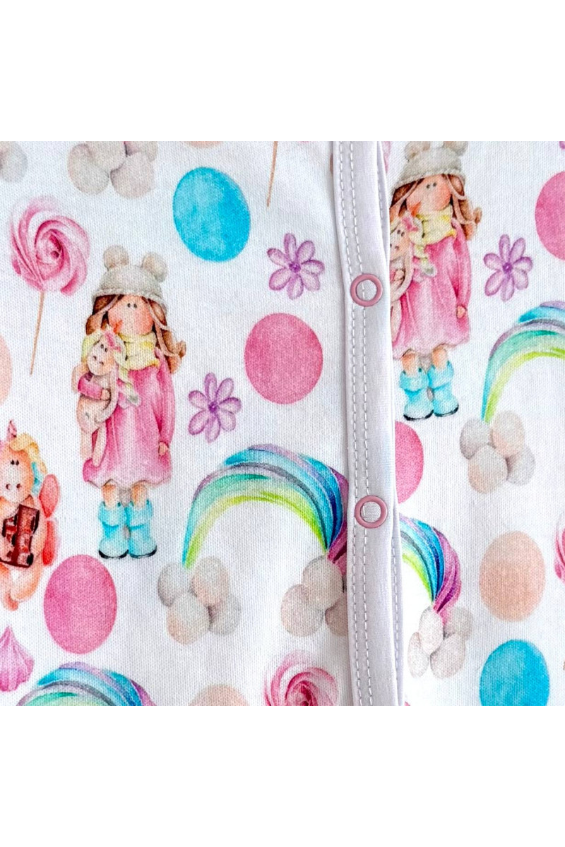 Pyjama Grenouillère bébé en coton 68 (3-6 mois) imprimé poupée