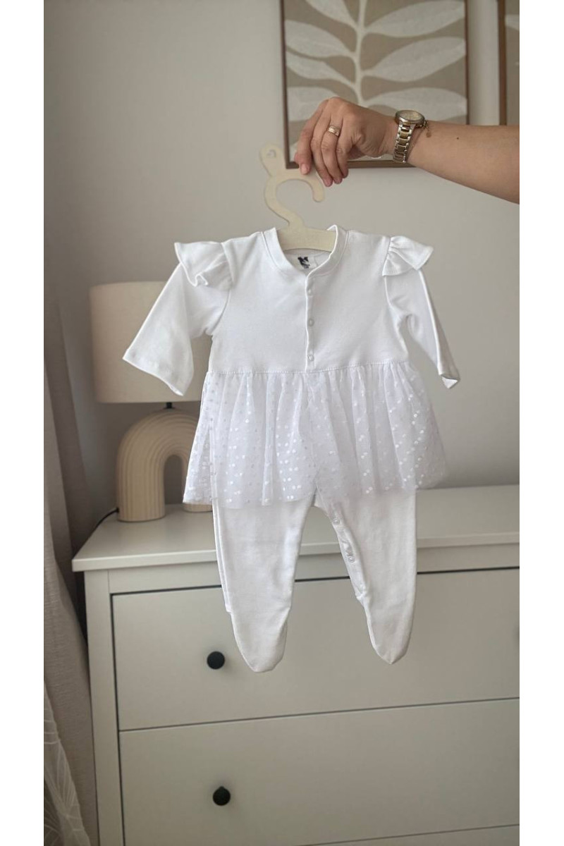Bodyjama Grenouillère bébé avec jupe en coton Bodyjama Grenouillère bébé avec jupe en coton