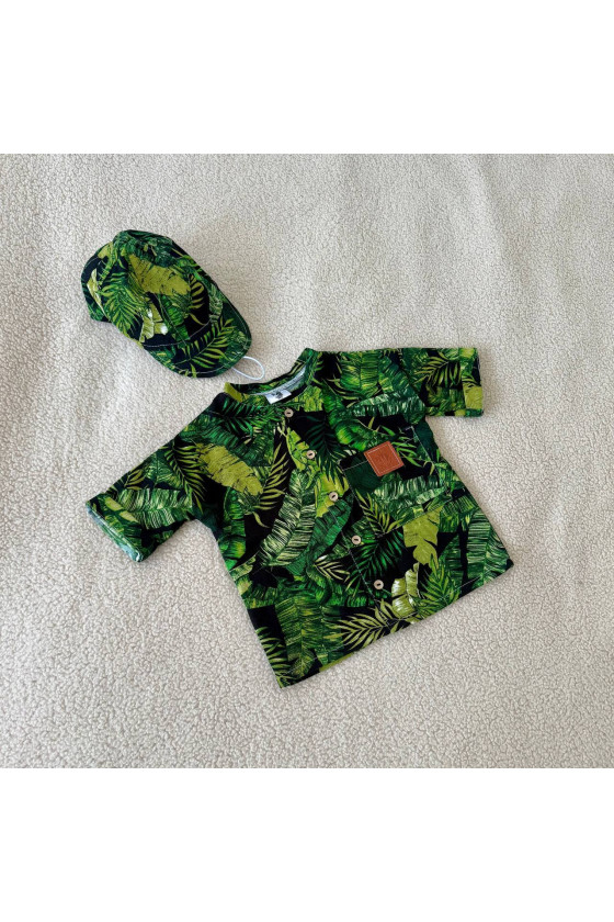 Ensemble Chemise et Casquette en Lin – Élégance Naturelle pour l'Été