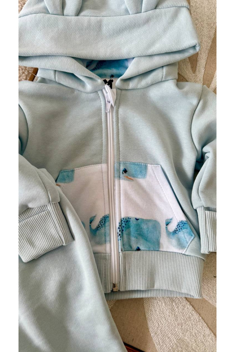 Ensemble pantalon et veste bleu 62-110