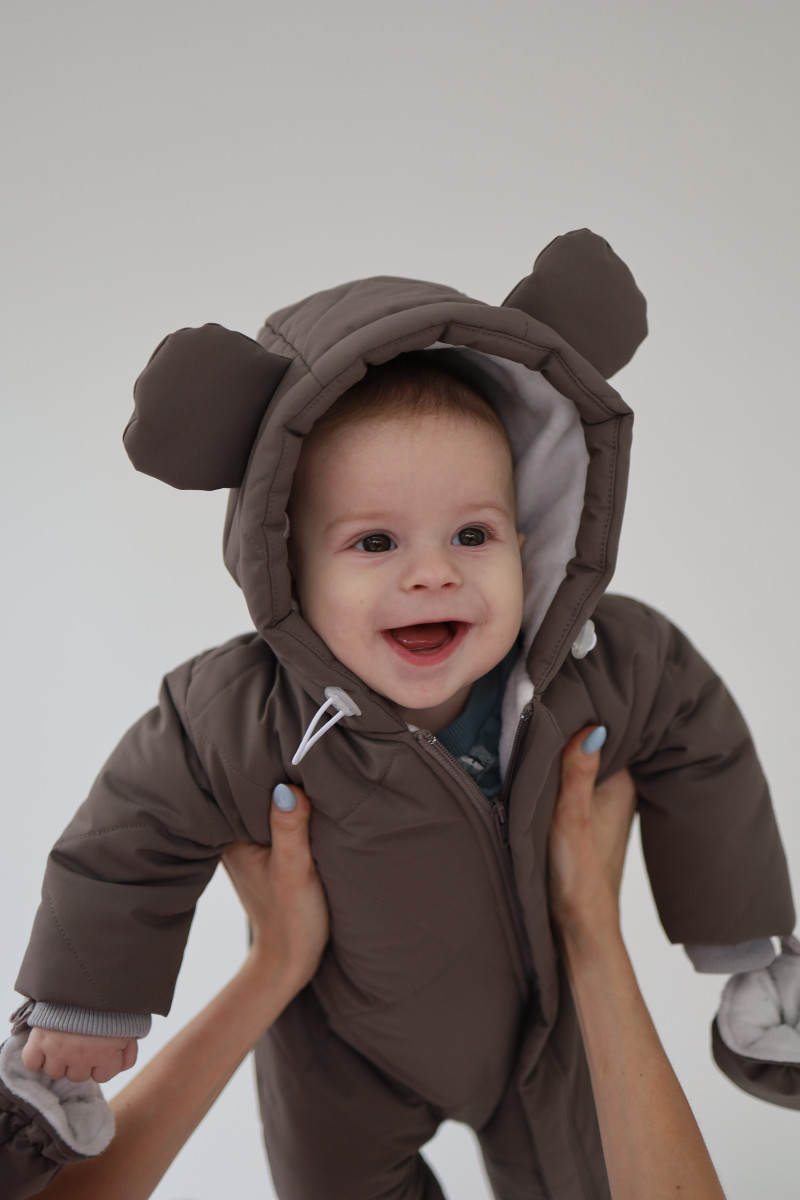 Combinaisons d’hiver pour bébés taupe