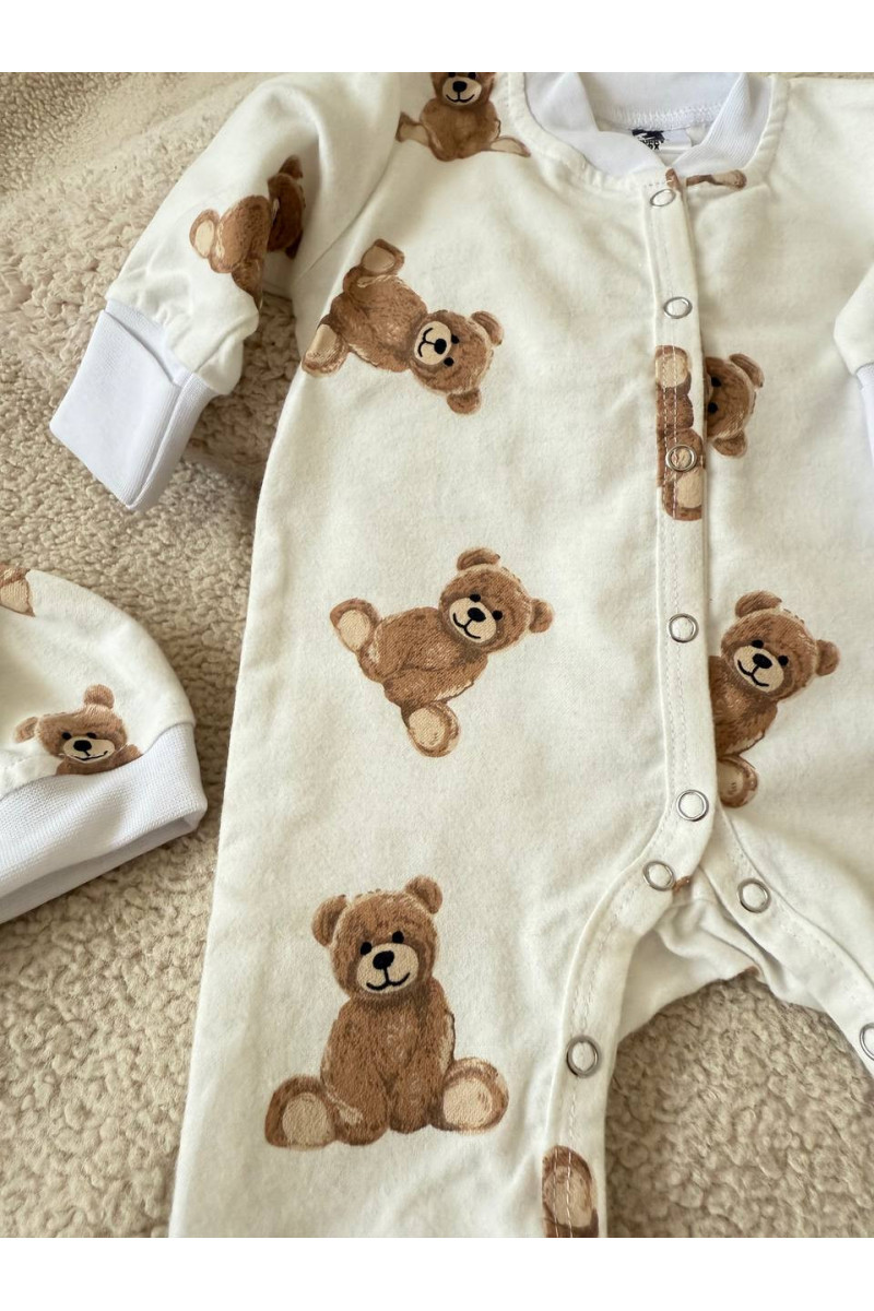 Pyjama bébé chaud en flanelle 100% coton – Doux, confortable
