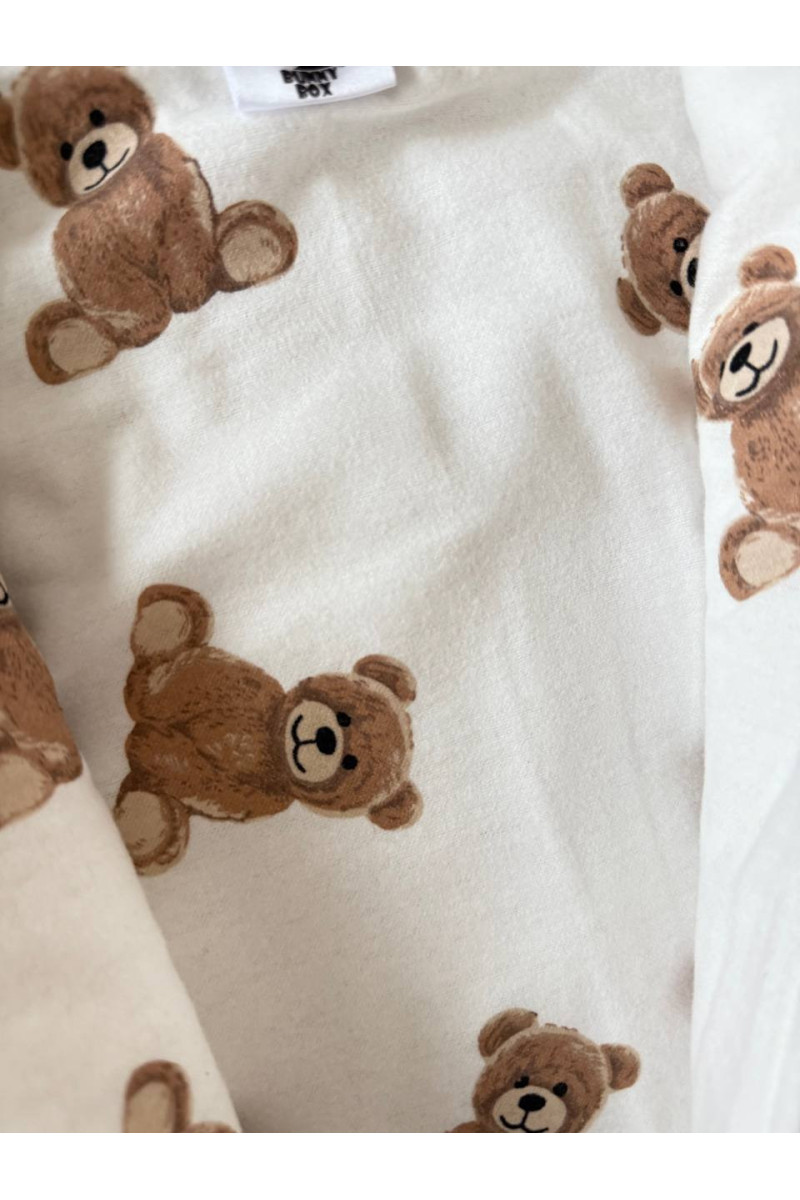 Combinaison chaude bébé "Ourson d’Automne" – faite main