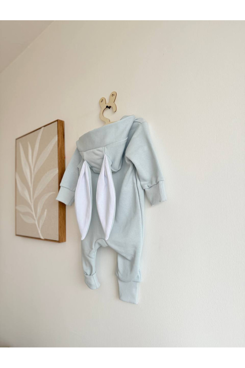 COMBINAISON PILOTE BUNNY bleu turquoise clair 56-98