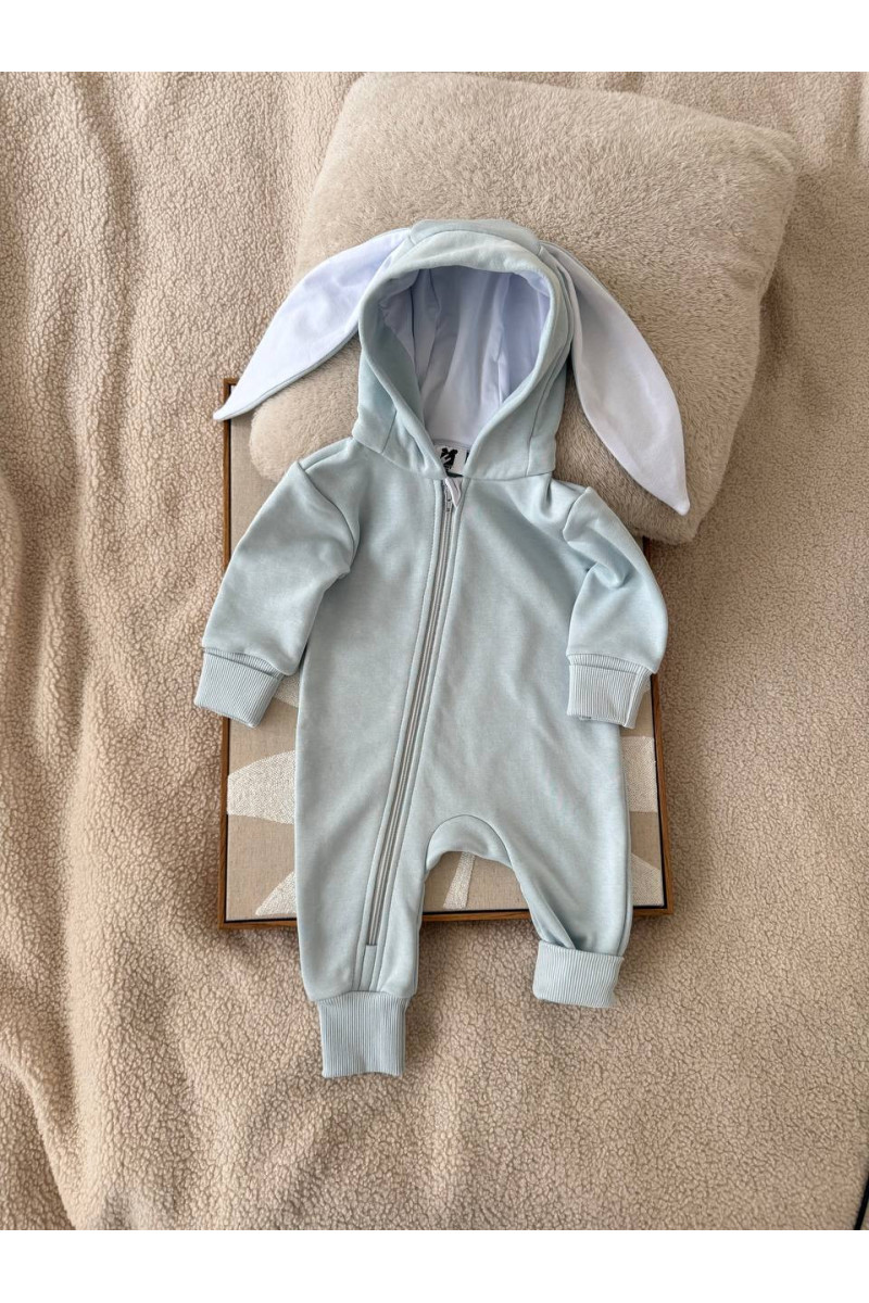 COMBINAISON PILOTE BUNNY bleu turquoise clair 56-98