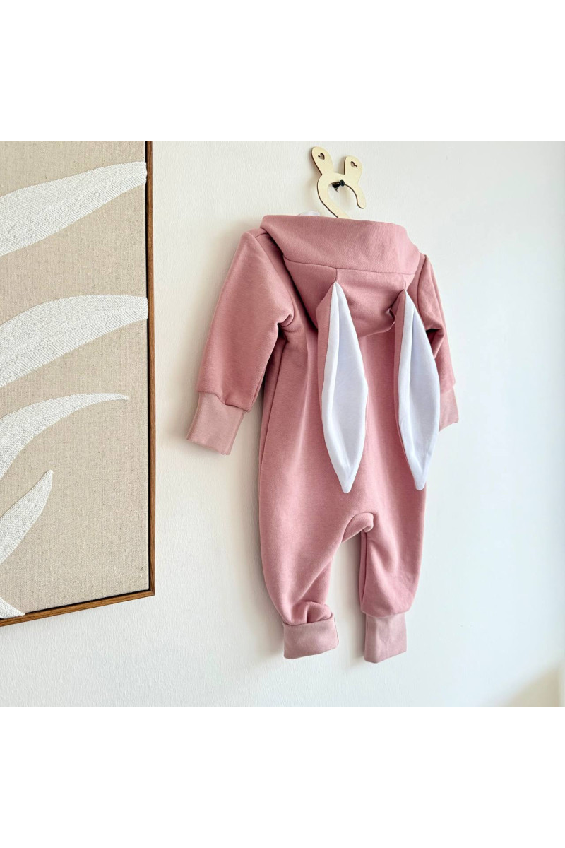 COMBINAISON PILOTE BUNNY rose poudrée 56-98