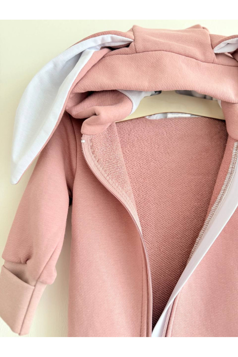 COMBINAISON PILOTE BUNNY rose poudrée 56-98