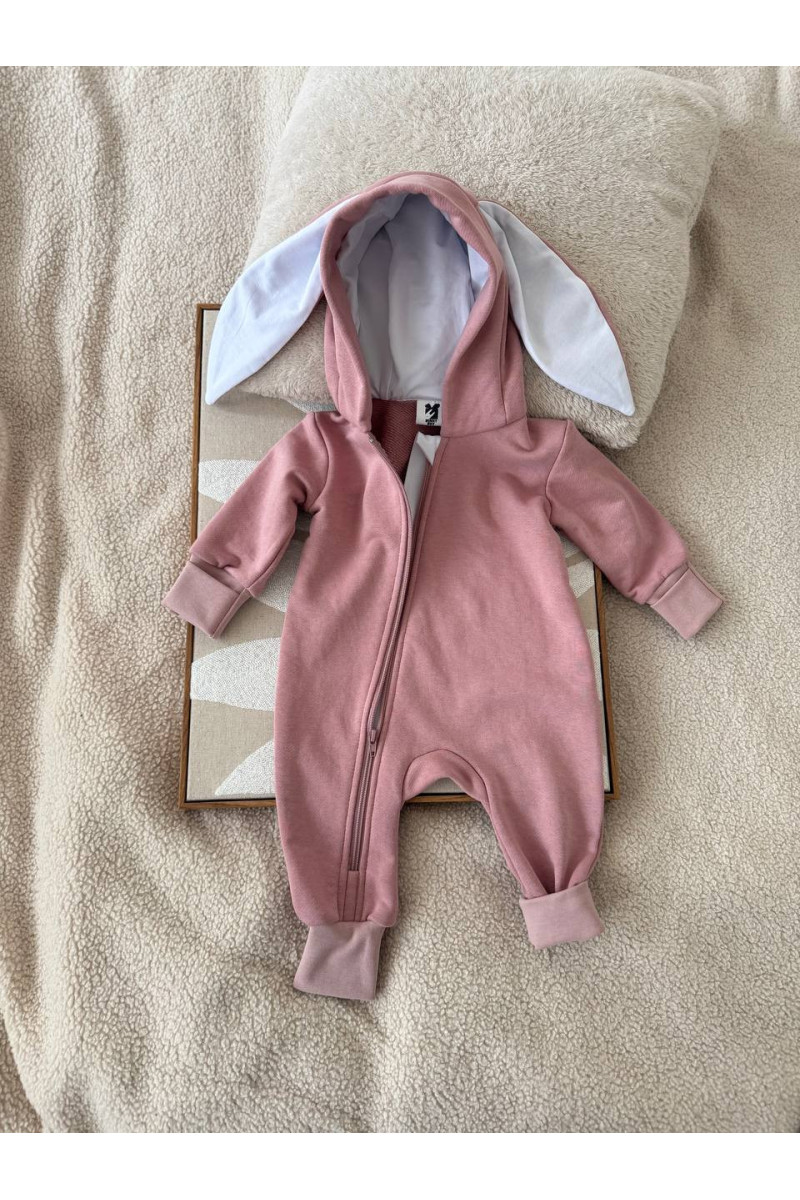 COMBINAISON PILOTE BUNNY rose poudrée 56-98