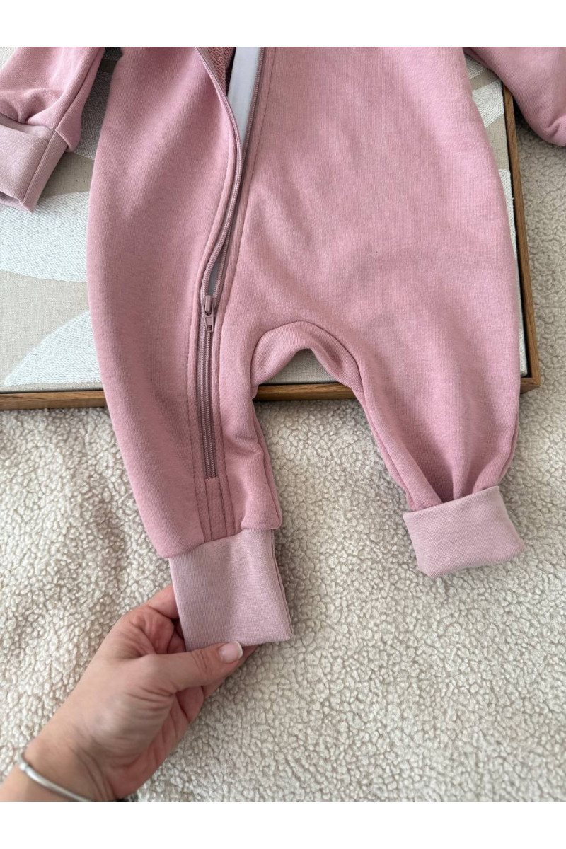 COMBINAISON PILOTE BUNNY rose poudrée 56-98