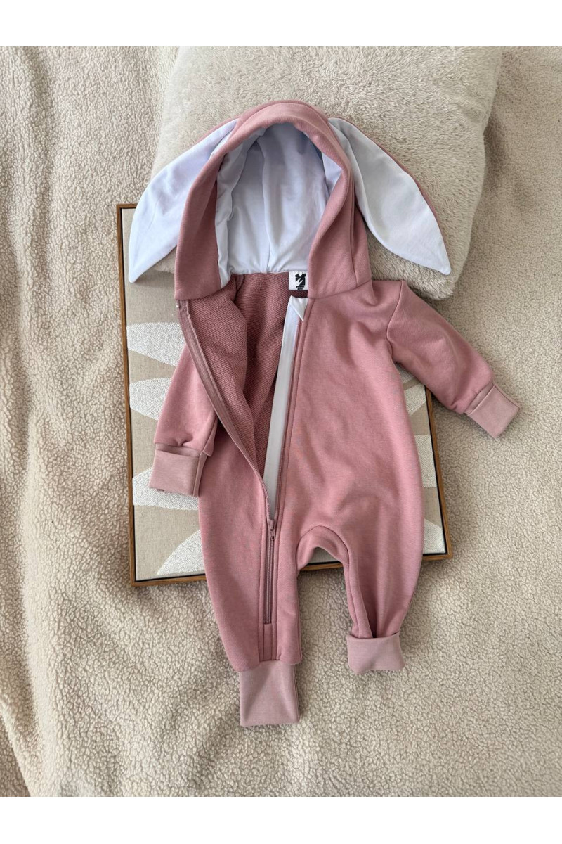 COMBINAISON PILOTE BUNNY rose poudrée 56-98