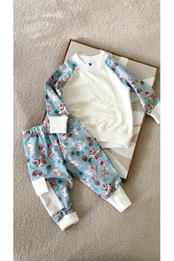 Ensemble pantalon et veste bébé modèle unique 80