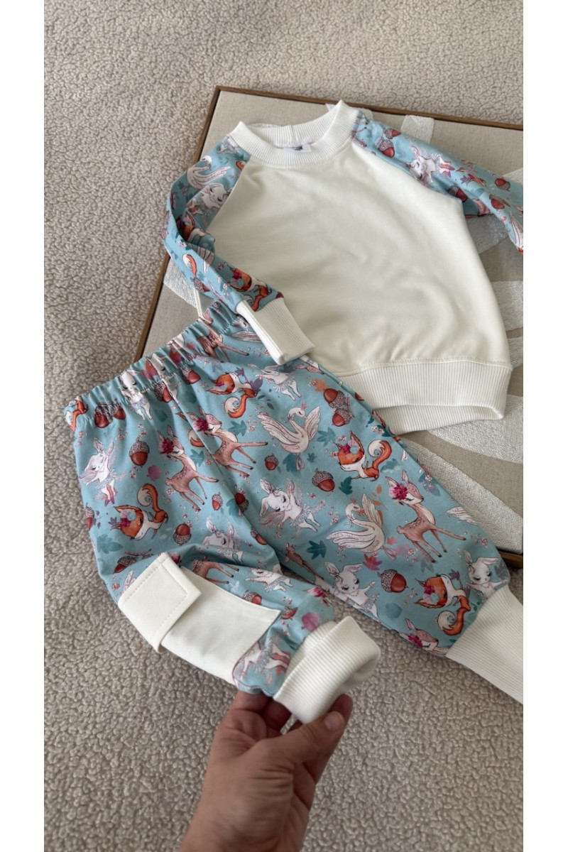 Ensemble pantalon et veste bébé modèle unique 80