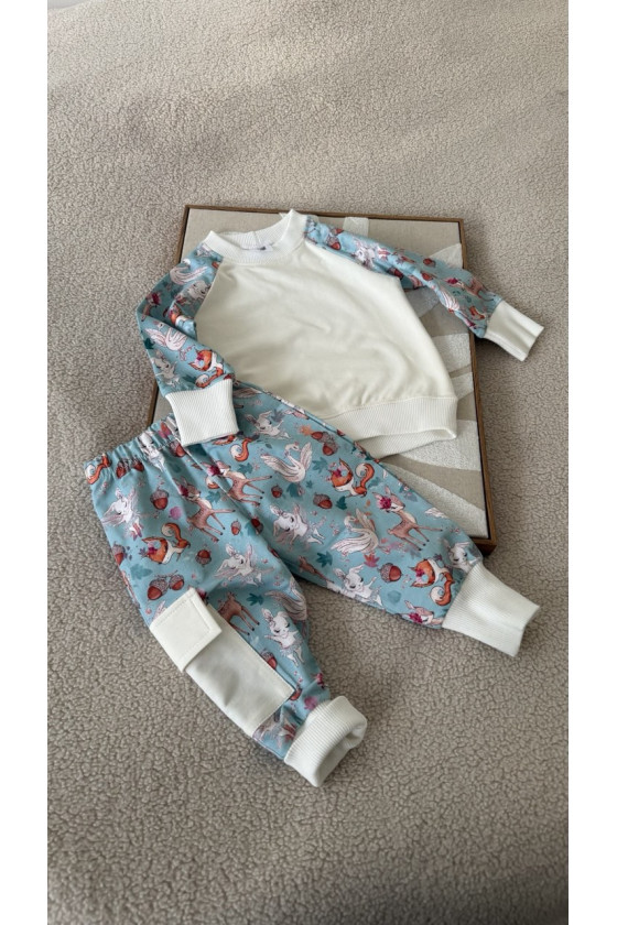 Ensemble pantalon et veste bébé modèle unique 80