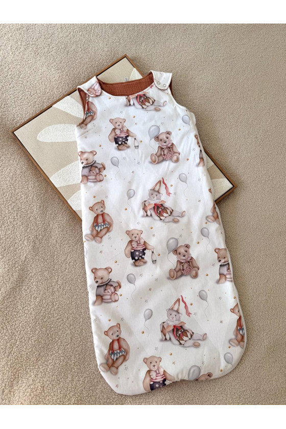 Gigoteuse évolutive bébé TOG 2  imprimé oursons – Fait main