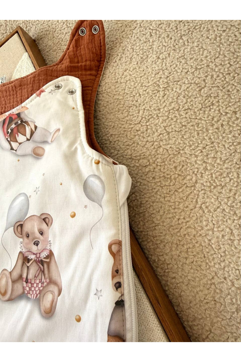 Gigoteuse évolutive bébé TOG 2  imprimé oursons – Fait main