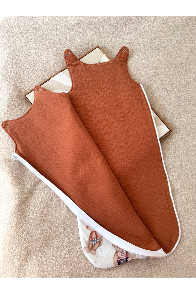 Gigoteuse évolutive bébé TOG 2  imprimé oursons – Fait main