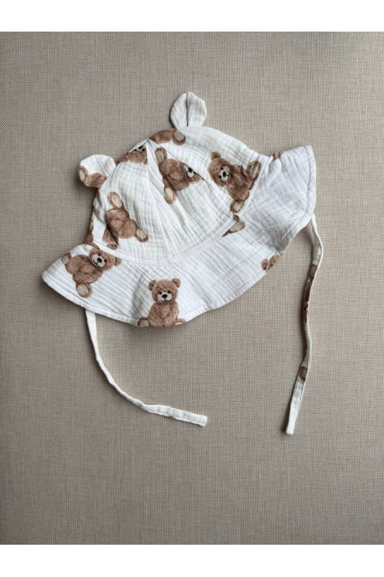 Bob bébé & enfant en gaze de  coton 100 %  imprimé ours